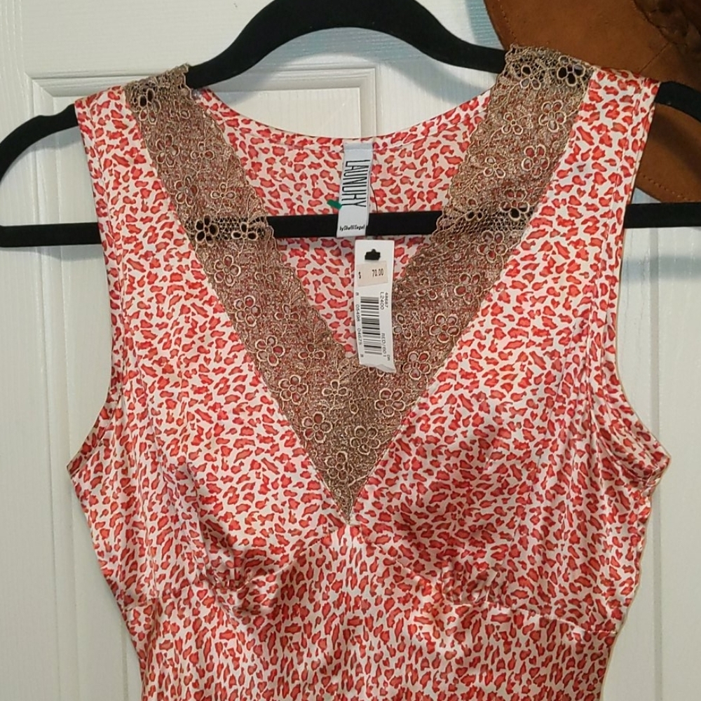 Pink Silk Leopard Print Dress
